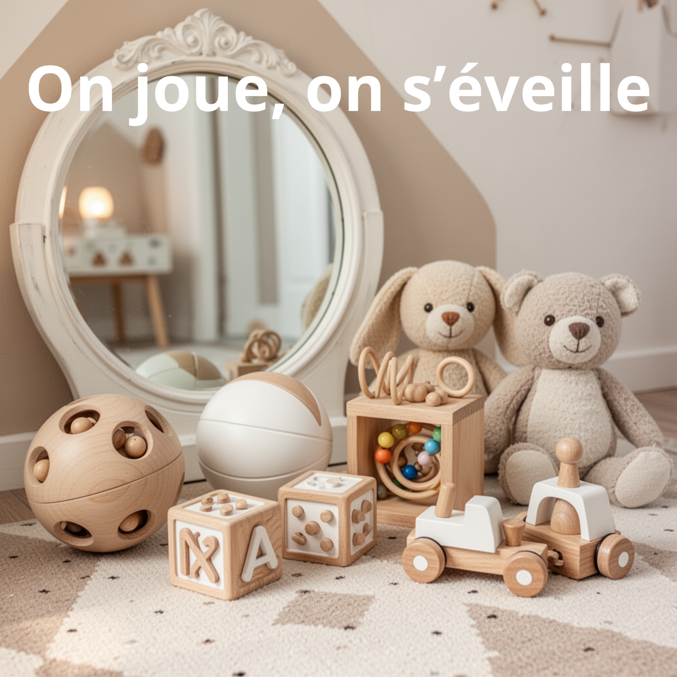 Balle Montessori sensorielle en tissu – Jouet d’éveil