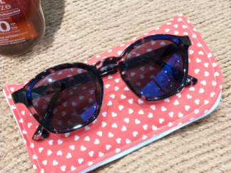 Étui à lunettes en tissu personnalisable