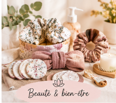 Bandeau de cheveux spécial skin care - bleu et marron / tacheté - expédition sous 24h